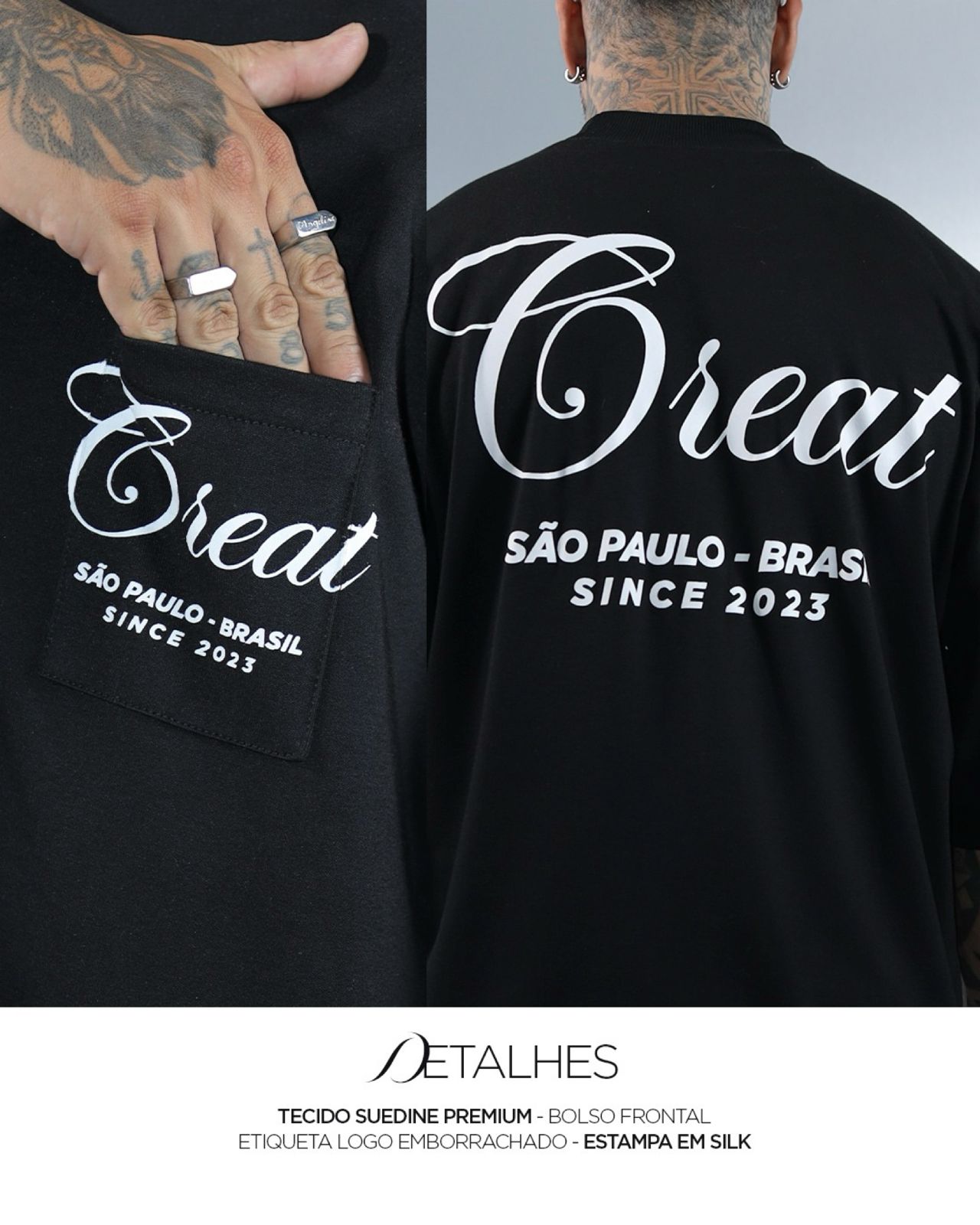CAMISETA CREAT OVERSIZED - Imagem 3